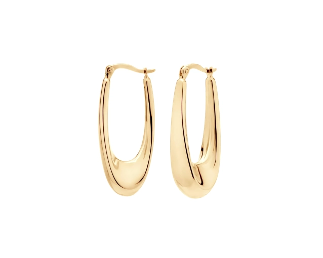 Kolczyki złote owalne