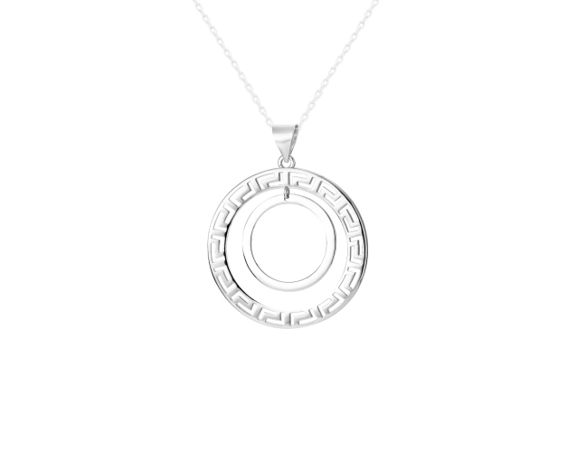 Zawieszka srebrna okrągła