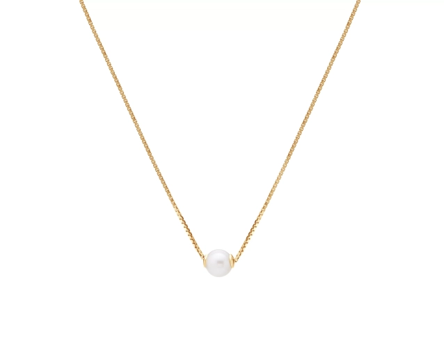 Złoty łańcuszek z perłą