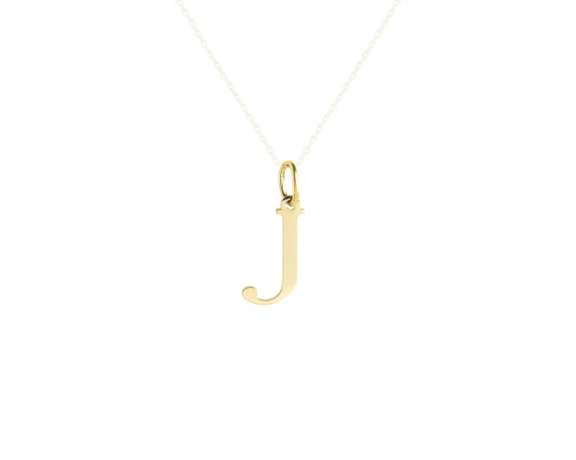 Zawieszka złota litera J
