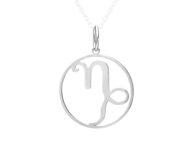 Zawieszka srebrna znak zodiaku Koziorożec