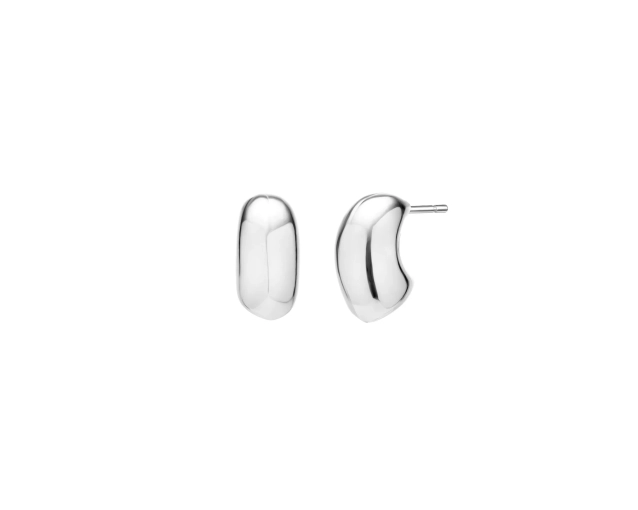 Kolczyki srebrne sztyft o gładkiej powierzchni
