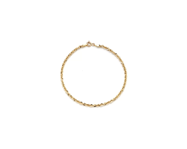 Bransoletka złota splot iride połyskująca