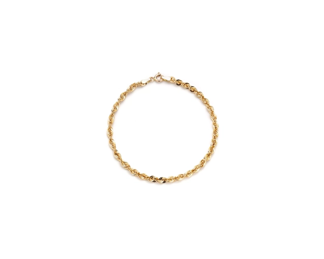 Bransoletka złota splot kordel klasyczna