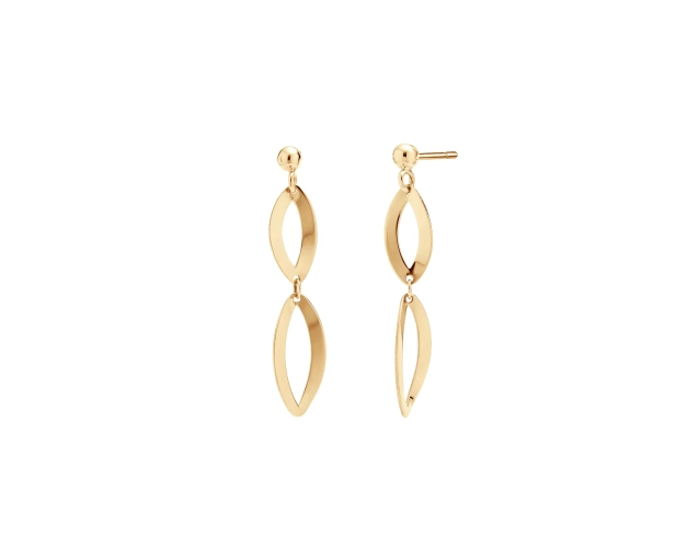 Kolczyki złote wiszące 