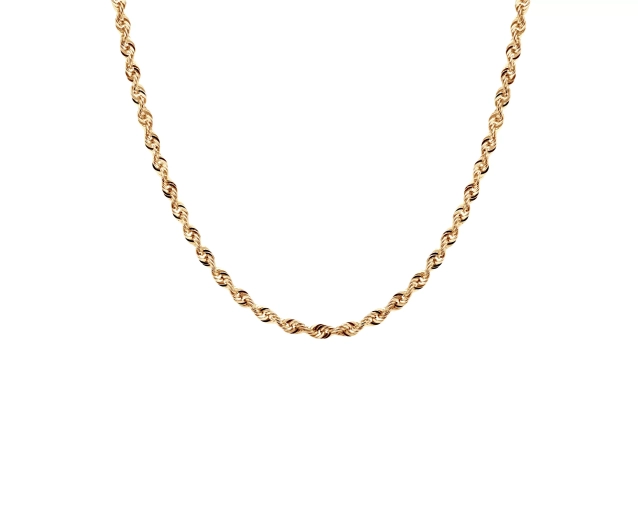 Naszyjnik złoty splot kordel klasyczny