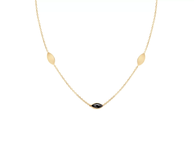 Naszyjnik złoty z cyrkoniami 