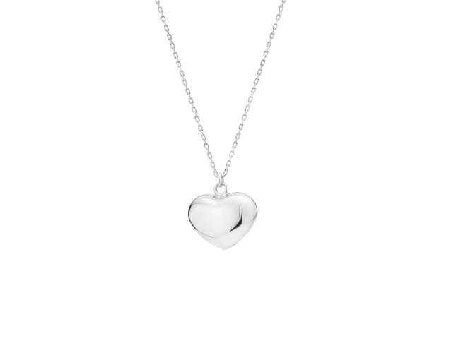 Naszyjnik srebrny z zawieszką w kształcie serca