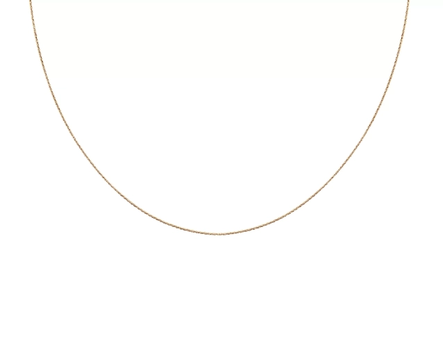 Naszyjnik złoty delikatny sztywny łańcuszek