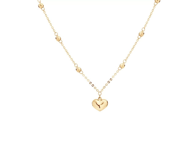 Naszyjnik złoty z serduszkiem ze złota 585