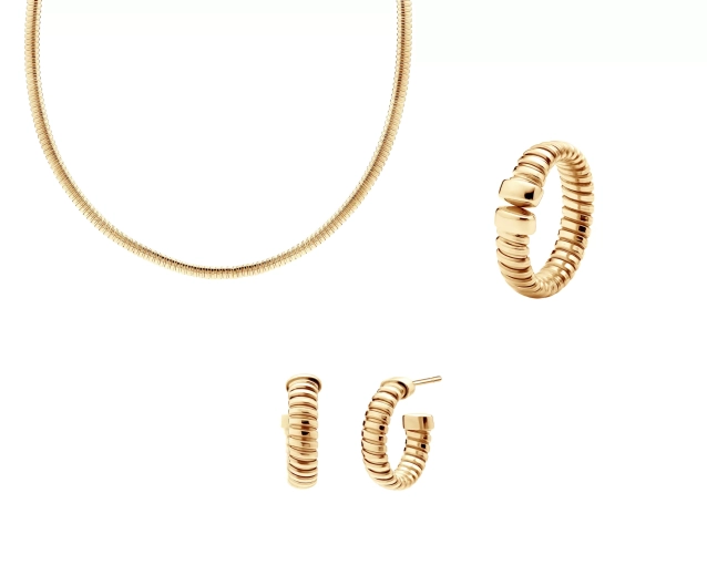 Zestaw pozłacany spirale PRS 0113
