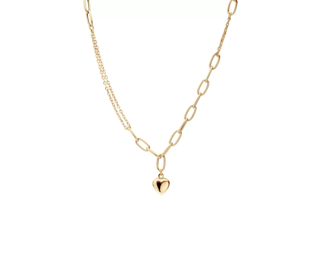 Naszyjnik złoty z sercem