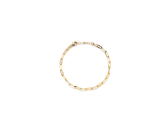 Bransoleta złota z podłużnymi ogniwami typu fantazja