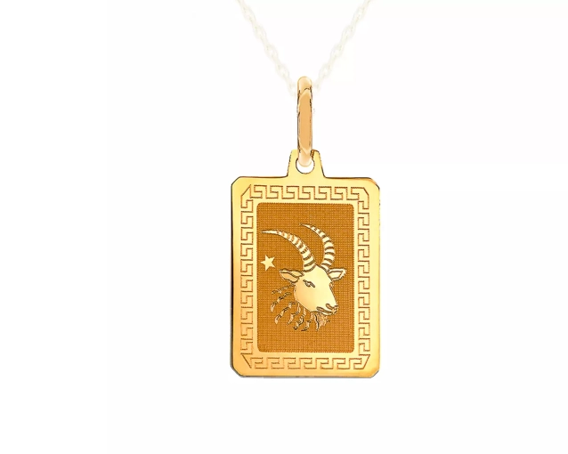 Zawieszka złota znak zodiaku Koziorożec