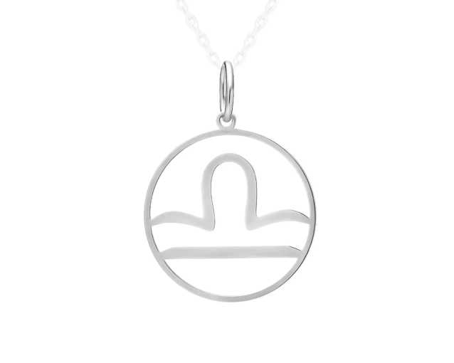Zawieszka srebrna znak zodiaku Waga
