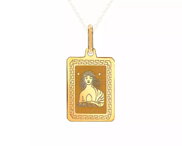 Zawieszka złota znak zodiaku Panna