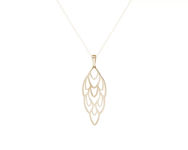 Srebrna ażurowa zawieszka Szyszka