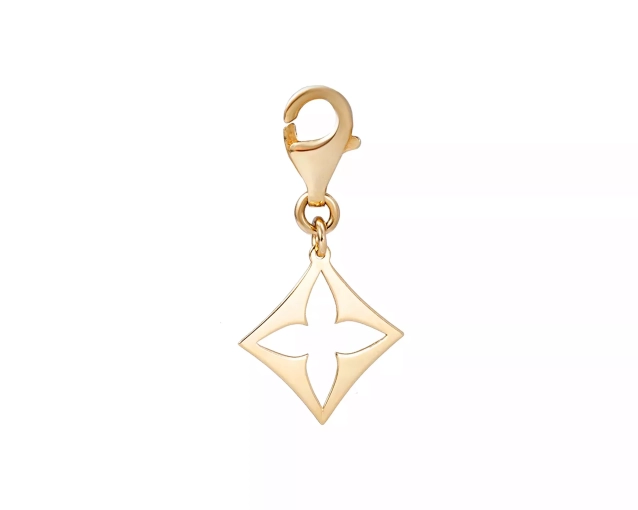 Zawieszka złota romb charms