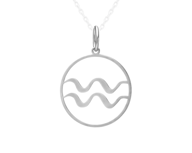 Zawieszka srebrna znak zodiaku Wodnik
