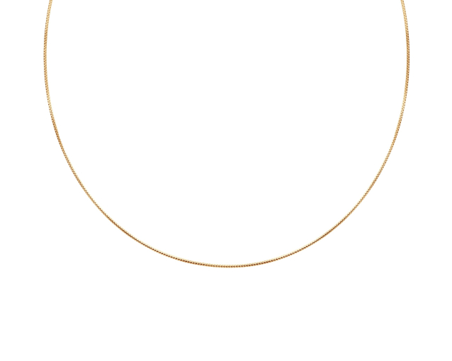 Naszyjnik złoty cienki linka sztywna