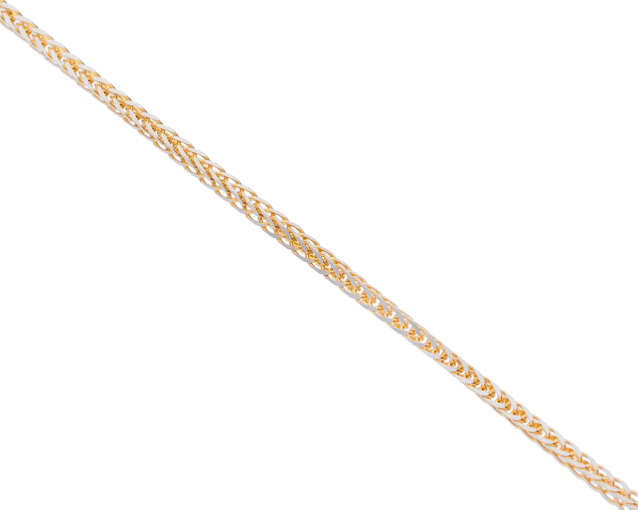 Bransoletka złota łańcuszkowa o splocie lisi ogon