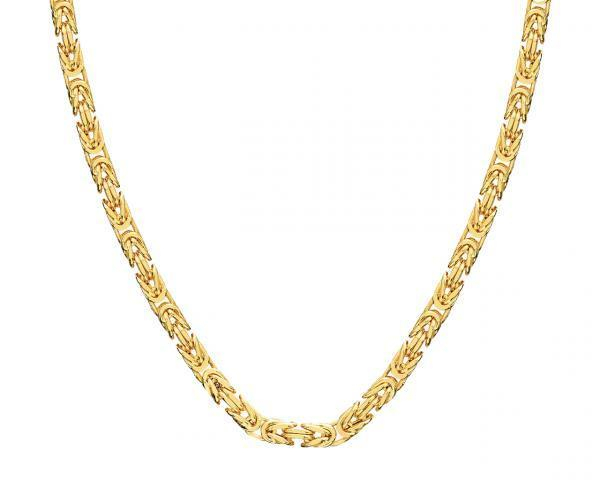 Złoty łańcuszek na szyję damski splot bizantyjski