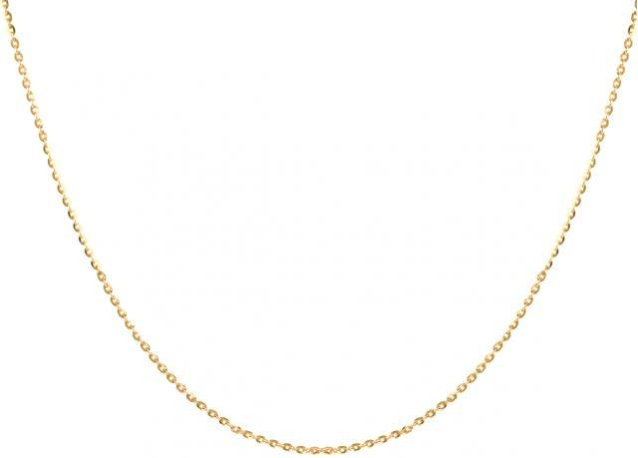 Klasyczny krótki łańcuszek złoty cienki ankier
