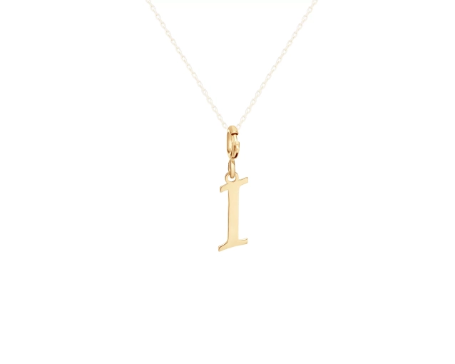 Zawieszka charms literka I