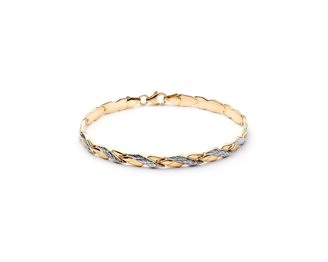 Bransoletka złota o splocie