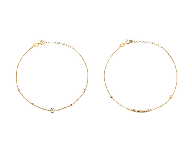 Zestaw złoty z kuleczkami PRZ 0003