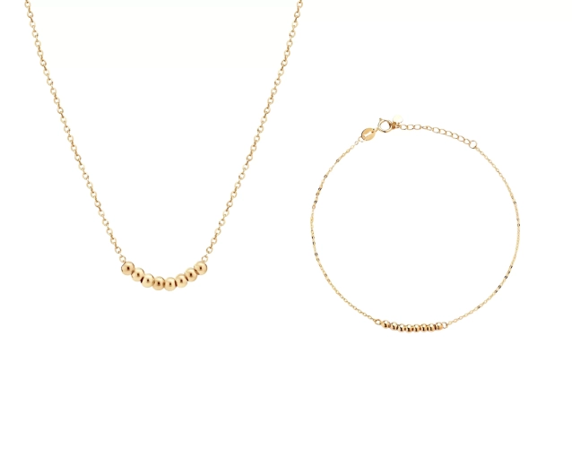 Zestaw złoty Segment kuleczek PRZ 0013