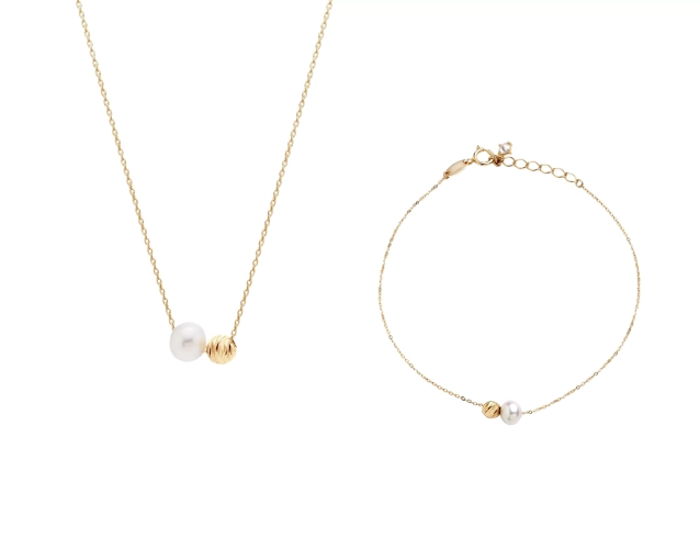 Zestaw złoty Perła PRZ 0021