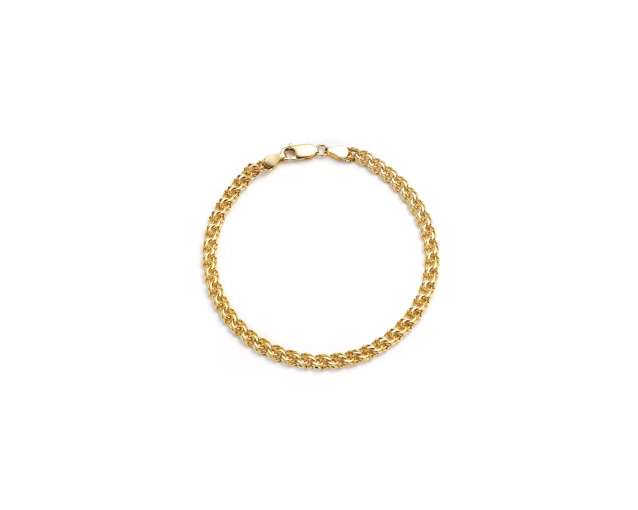 Bransoletka złota splot garibaldi gęste ogniwa