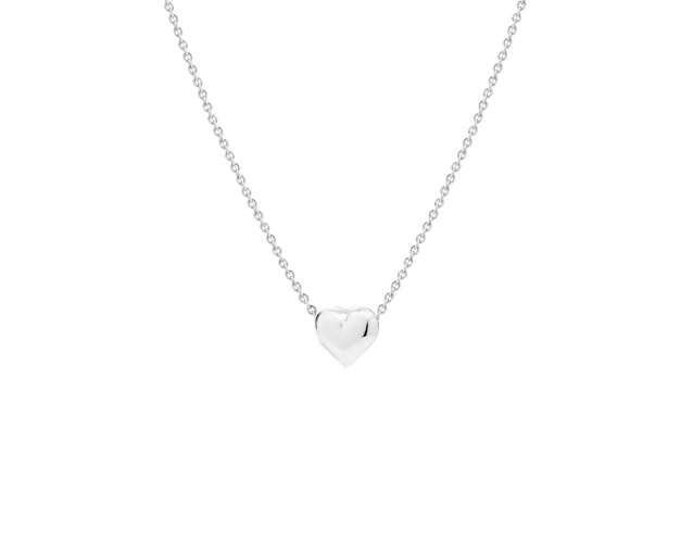 Naszyjnik srebrny z przestrzennym sercem