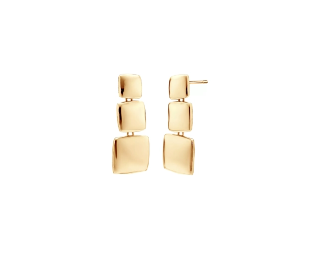 Kolczyki złote geometryczne