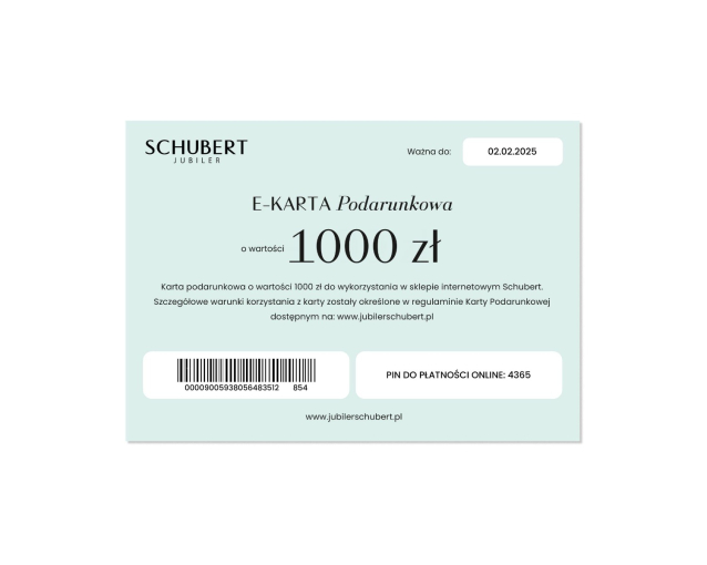 E-karta podarunkowa 1000 PLN