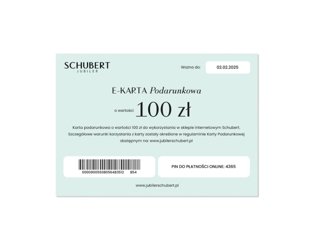 E-karta podarunkowa 100 PLN