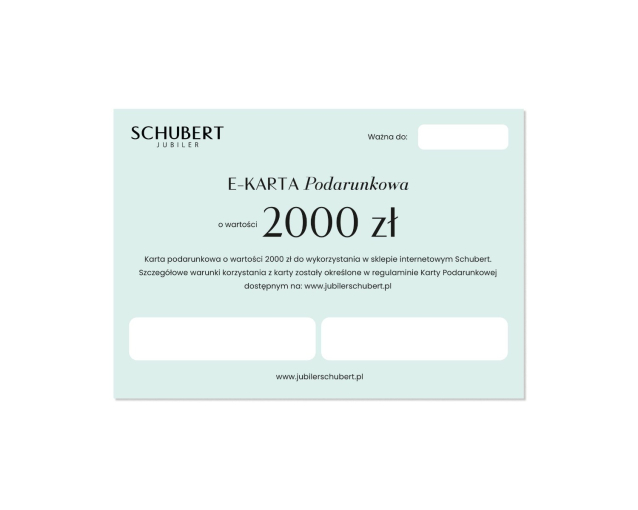 E-karta podarunkowa 2000 PLN