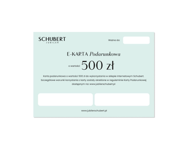 E-karta podarunkowa 500 PLN