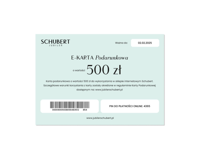 E-karta podarunkowa 500 PLN