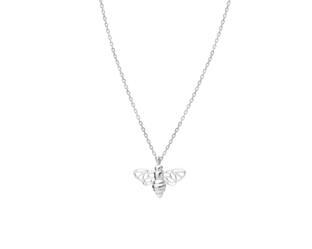 Naszyjnik srebrny z wisiorkiem w kształcie pszczoły