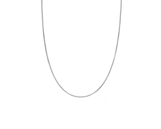 Klasyczny łańcuszek srebrny o splocie linka